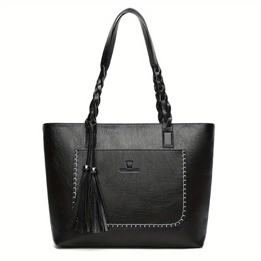 Tote Bag for Women – Large Capacity, Fringe Large Capacity Minimalist Boho – detail view 4