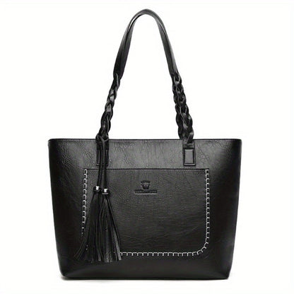 Tote Bag for Women – Large Capacity, Fringe Large Capacity Minimalist Boho – detail view 4