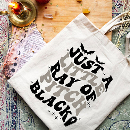 Tote Bag for Women – Lightweight, Just Little Ray Of Pitch – detail view 10