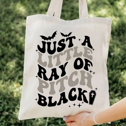 Tote Bag for Women – Lightweight, Just Little Ray Of Pitch – detail view 5
