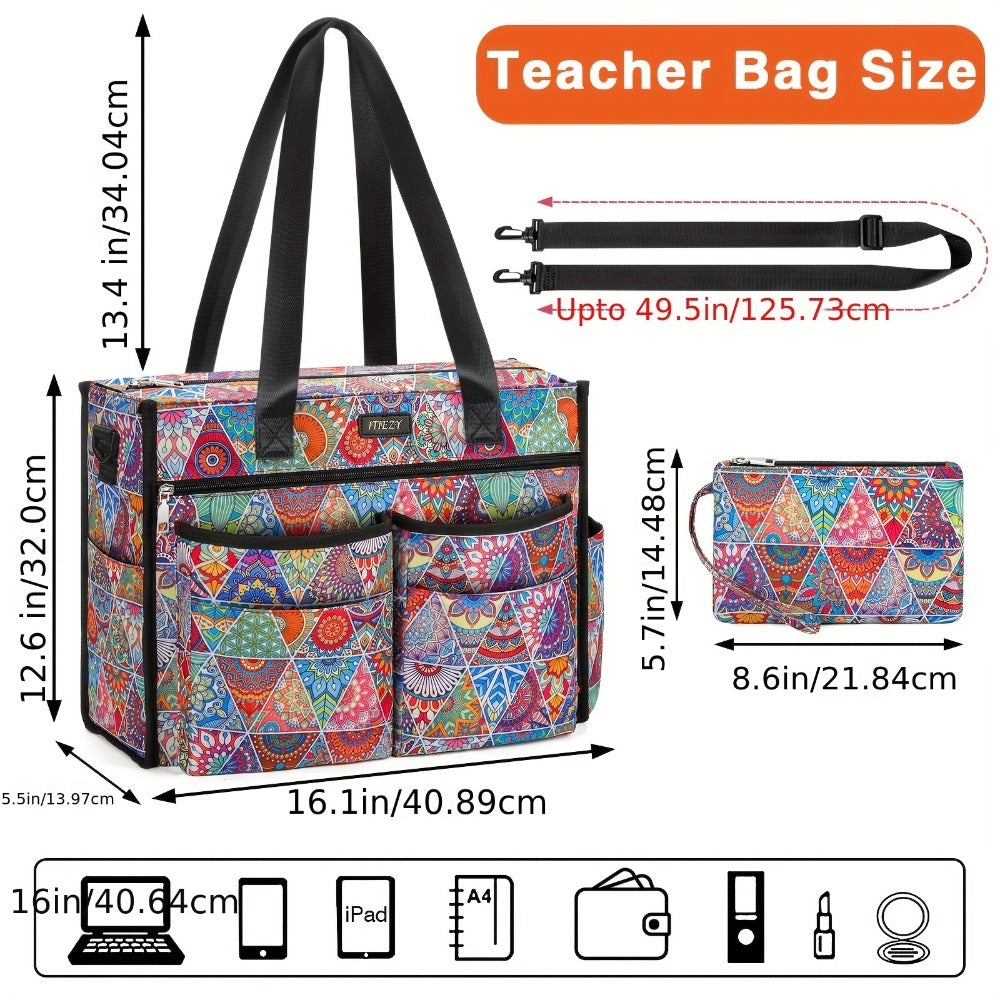 Tote Bag for Women – Multi-Pocket, for Work – detail view 2