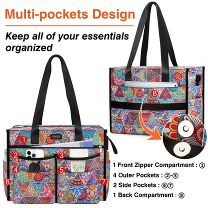 Tote Bag for Women – Multi-Pocket, for Work – detail view 3
