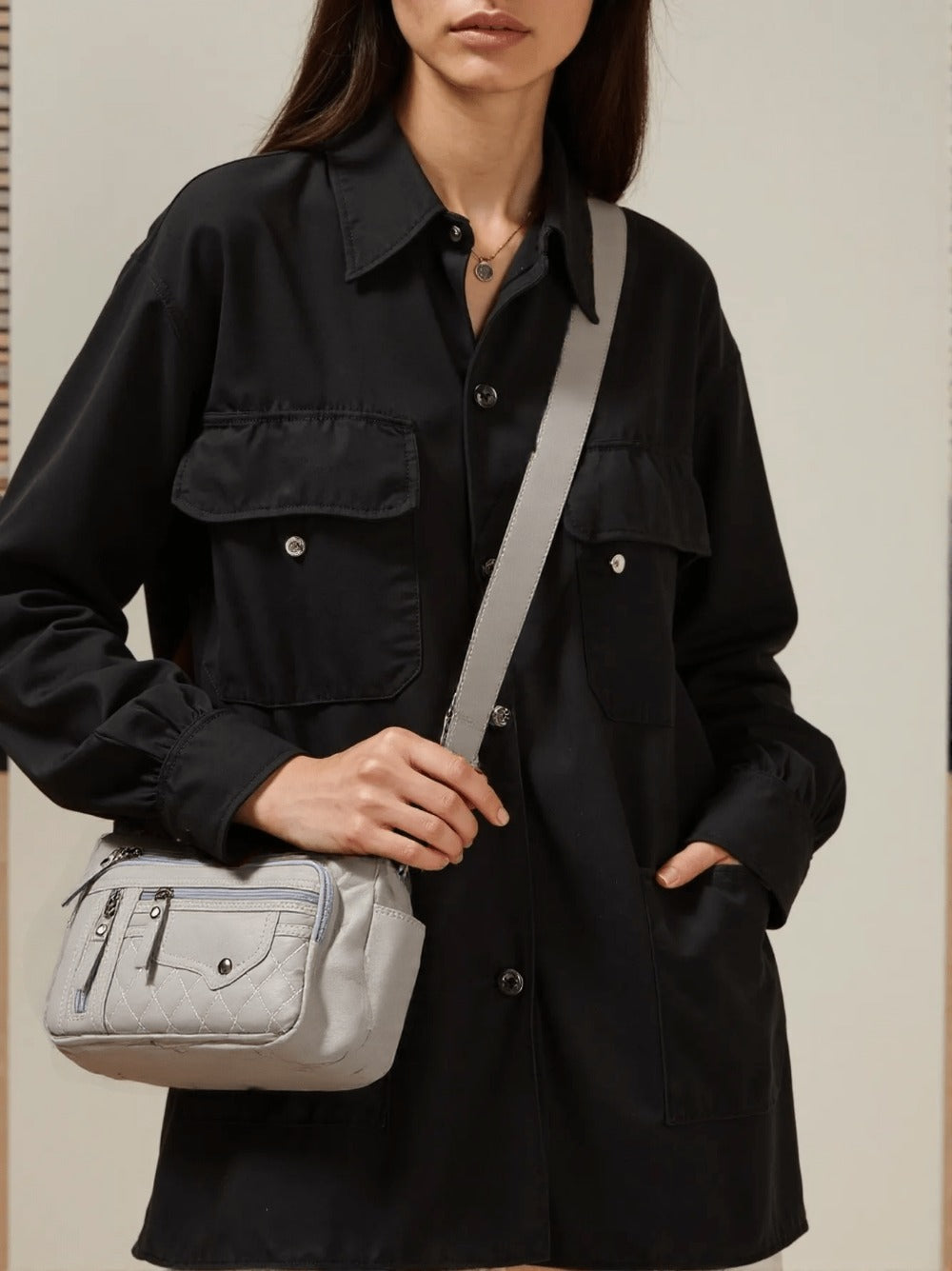 Tote Bag for Women – Nylon, Large Capacity, Anti-Theft, Adjustable Strap – detail view 10