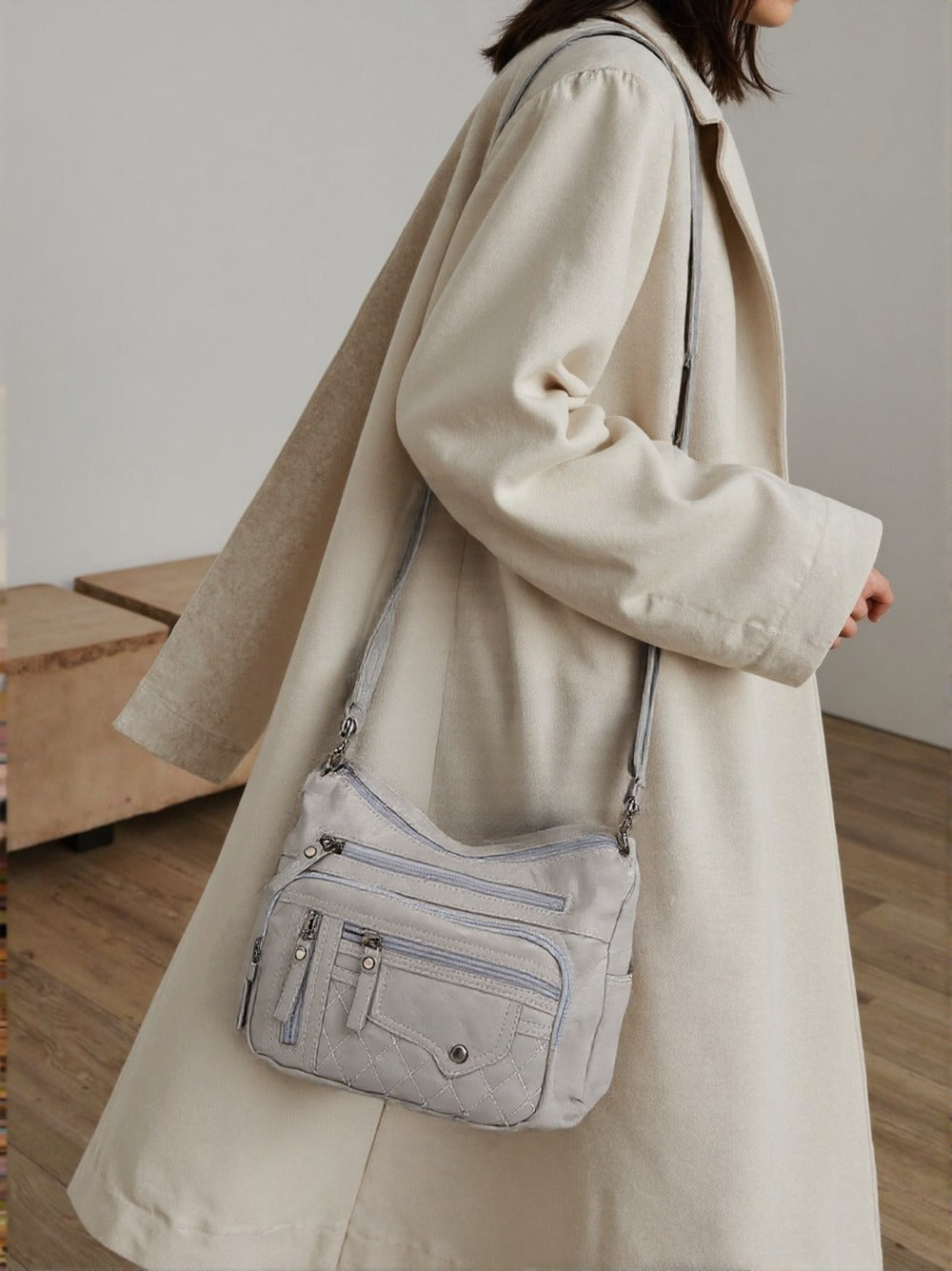 Tote Bag for Women – Nylon, Large Capacity, Anti-Theft, Adjustable Strap – detail view 11