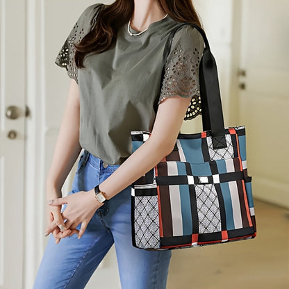 Tote Bag for Women – Nylon, Large Capacity, Lightweight, Foldable – front view