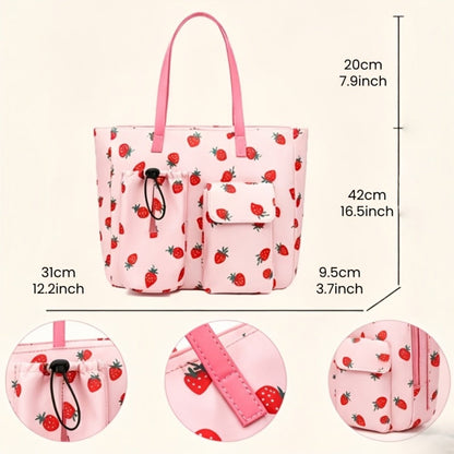 Tote Bag for Women – Nylon, Large Capacity, Multi-Pocket, Lightweight – detail view 4