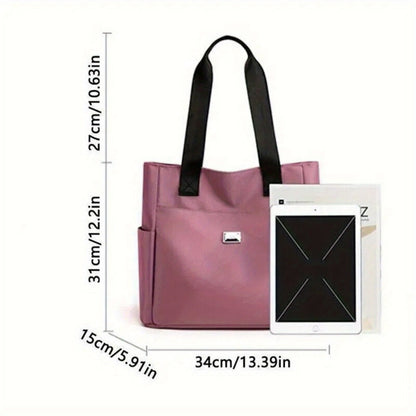 Tote Bag for Women – Nylon, Multi-Pocket, Lightweight, for Travel & Work – detail view 4