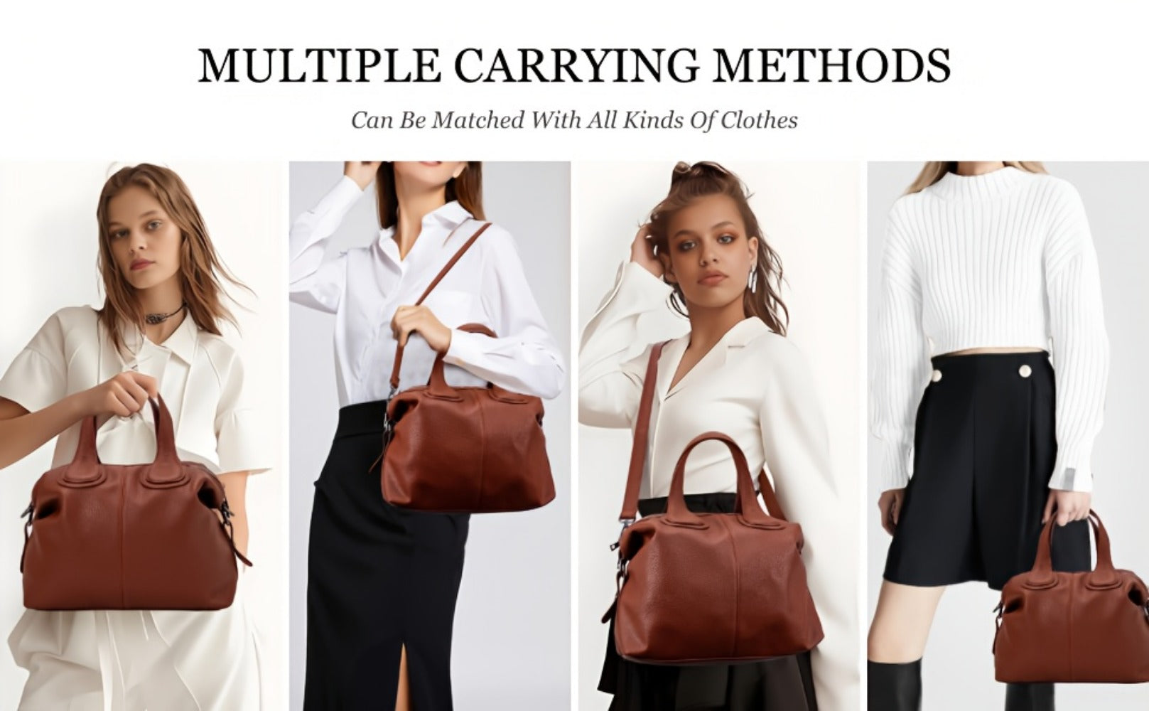 Tote Bag for Women – PU Leather, for Travel & Work – detail view 28