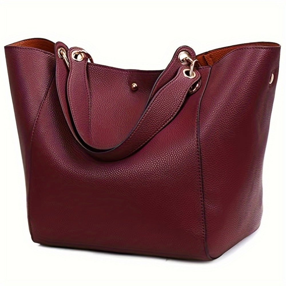 Tote Bag for Women – PU Leather, Large Capacity, for Travel & Work – detail view 17
