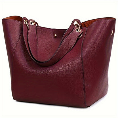 Tote Bag for Women – PU Leather, Large Capacity, for Travel & Work – detail view 17