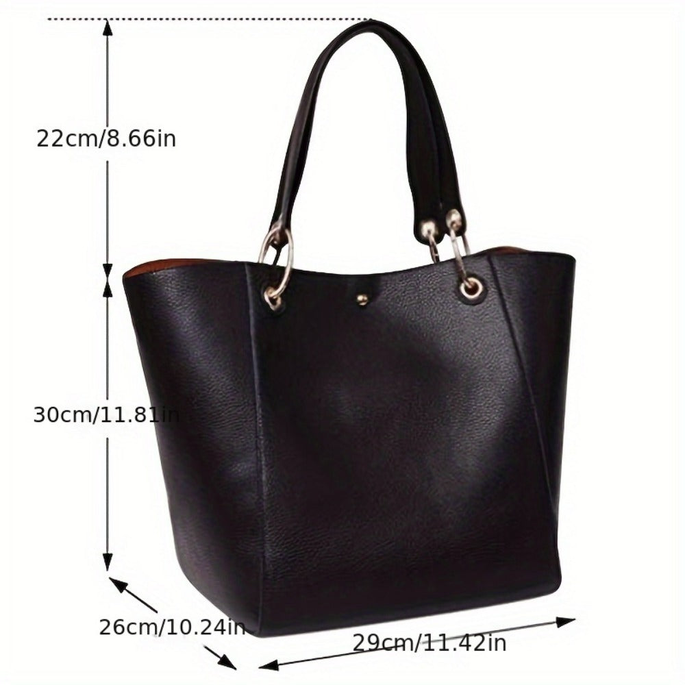 Tote Bag for Women – PU Leather, Large Capacity, for Travel & Work – detail view 9