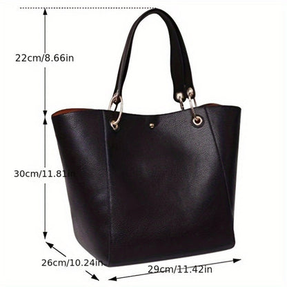 Tote Bag for Women – PU Leather, Large Capacity, for Travel & Work – detail view 9