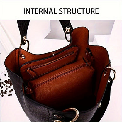 Tote Bag for Women – PU Leather, Large Capacity, for Travel & Work – detail view 11