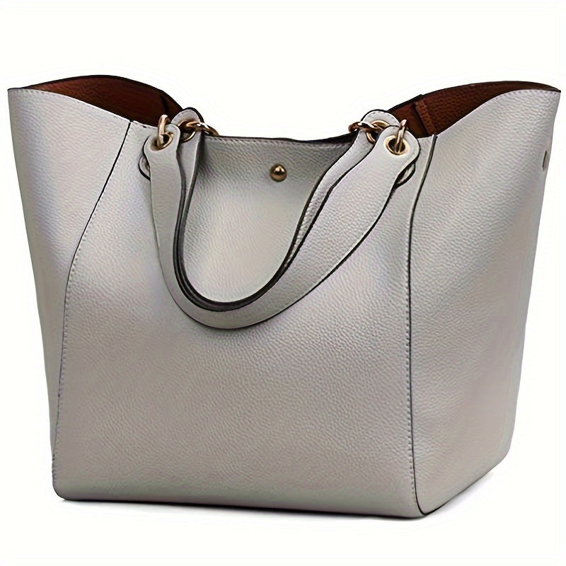 Tote Bag for Women – PU Leather, Large Capacity, for Travel & Work – detail view 2