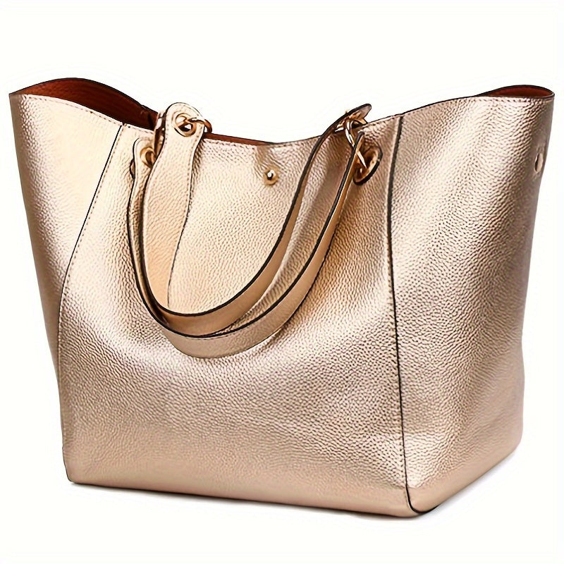Tote Bag for Women – PU Leather, Large Capacity, for Travel & Work – front view - product view 14