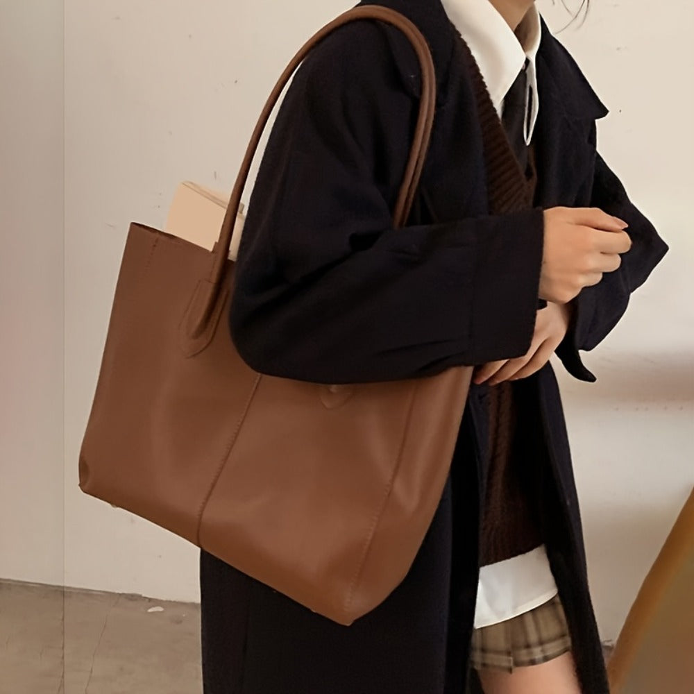 Tote Bag for Women – PU Leather, Large Capacity, for Travel & Work – detail view 10