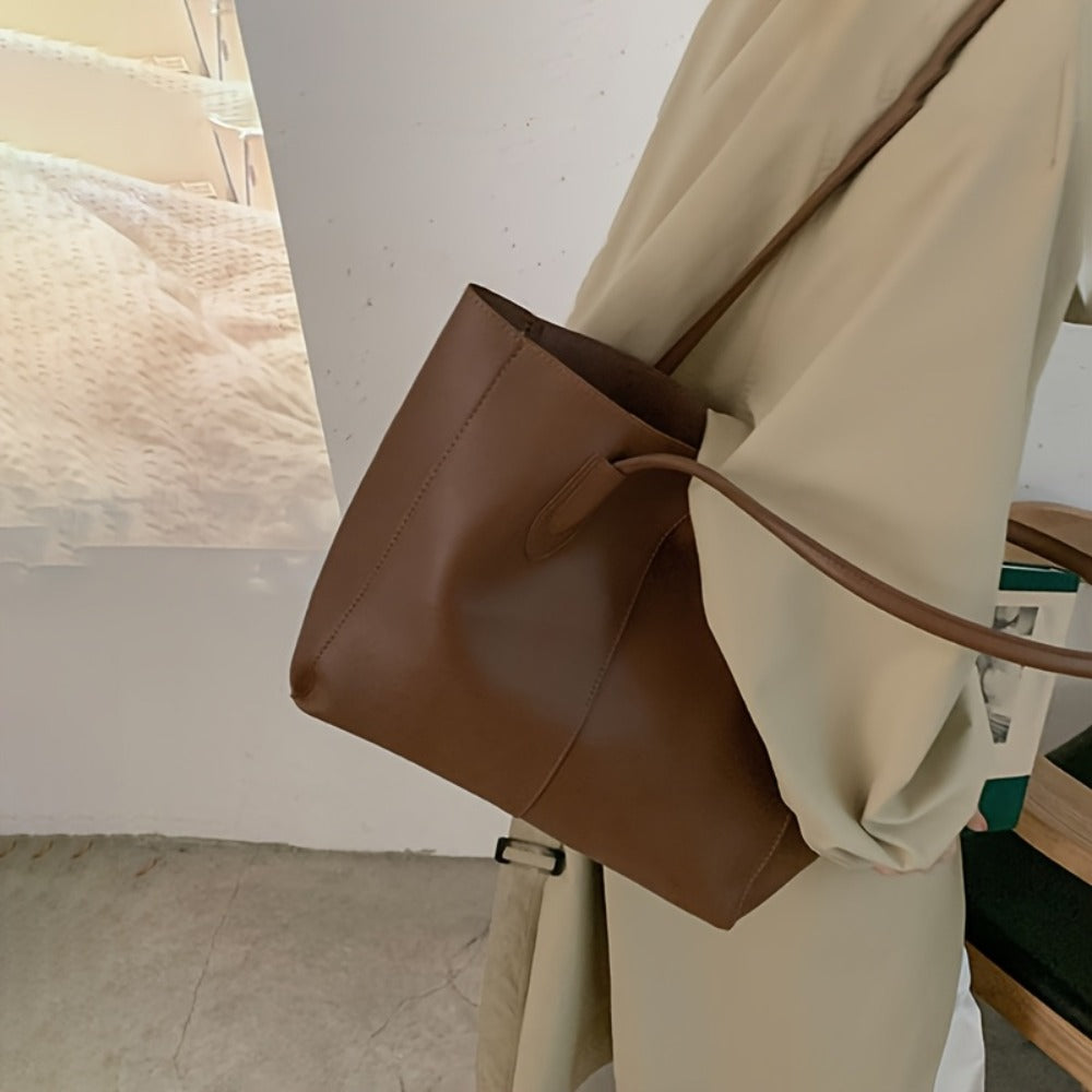 Tote Bag for Women – PU Leather, Large Capacity, for Travel & Work – detail view 12