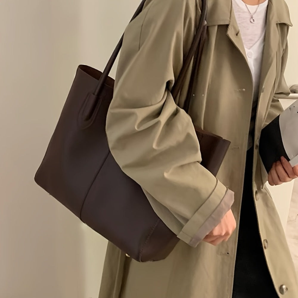 Tote Bag for Women – PU Leather, Large Capacity, for Travel & Work – detail view 14