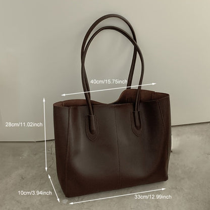 Tote Bag for Women – PU Leather, Large Capacity, for Travel & Work – detail view 2