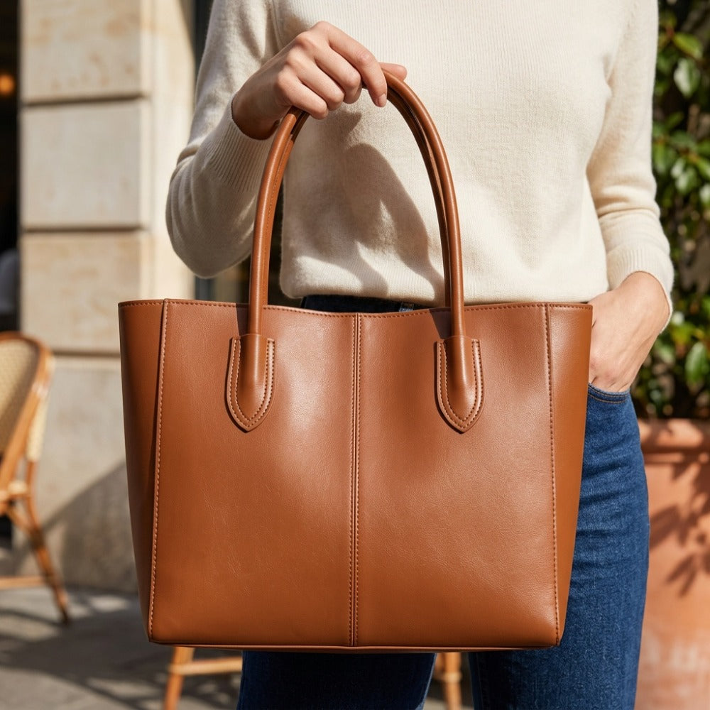 Tote Bag for Women – PU Leather, Large Capacity, for Travel & Work – detail view 6
