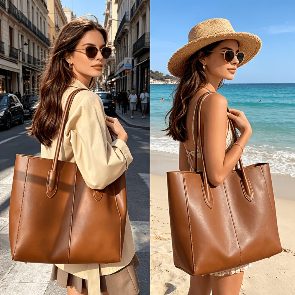 Tote Bag for Women – PU Leather, Large Capacity, for Travel & Work – detail view 8