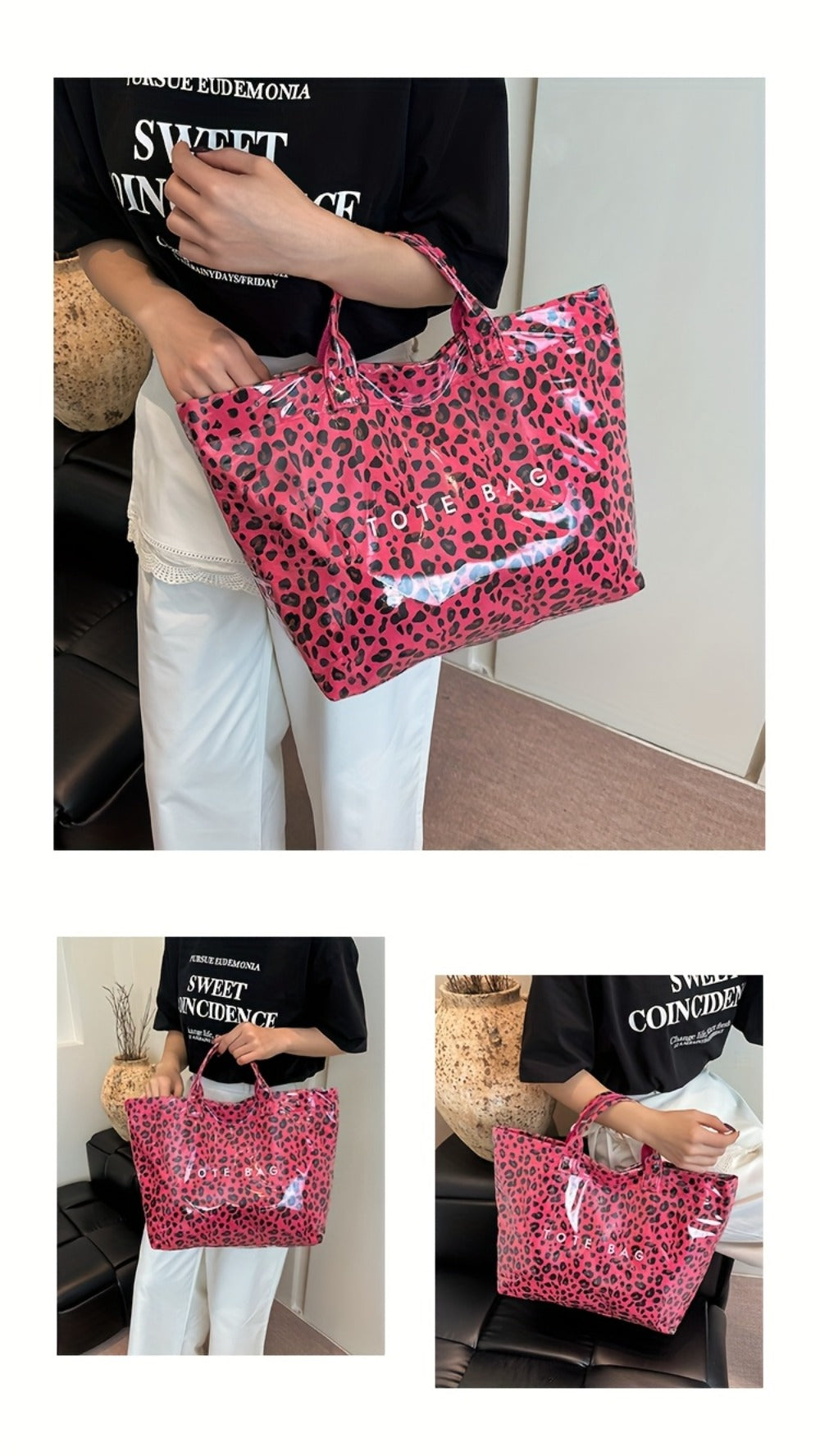 Tote Bag for Women – PU Leather, Large Capacity, for Travel & Work – detail view 11