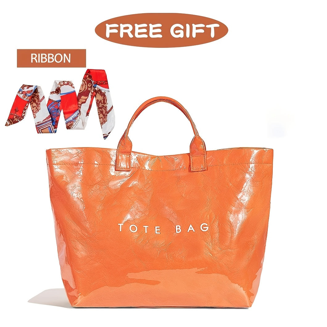 Tote Bag for Women – PU Leather, Large Capacity, for Travel – detail view 29