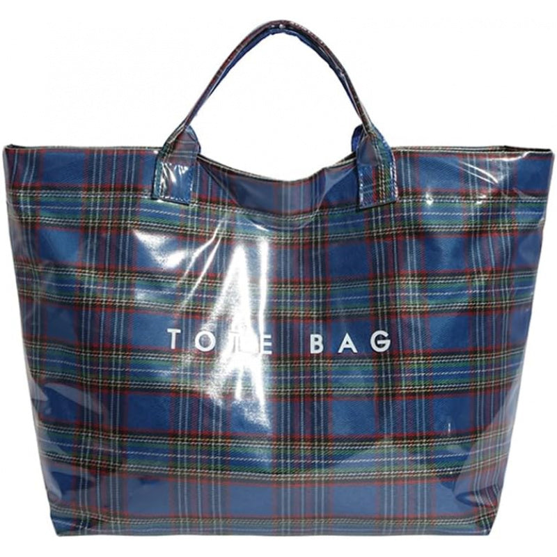 Tote Bag for Women – PVC, Christmas Plaid Pvc Zipper Holiday – detail view 12