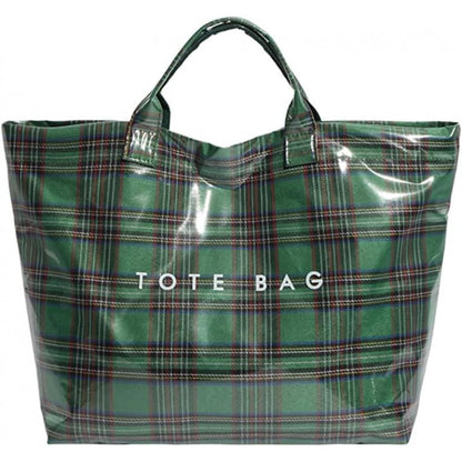 Tote Bag for Women – PVC, Christmas Plaid Pvc Zipper Holiday – detail view 13