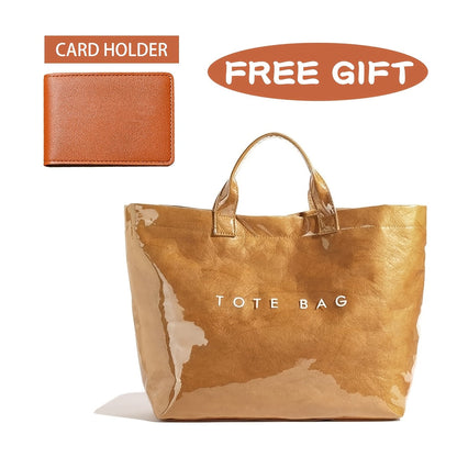 Tote Bag for Women – 9 Colors, PVC, for Travel & Work – detail view 4