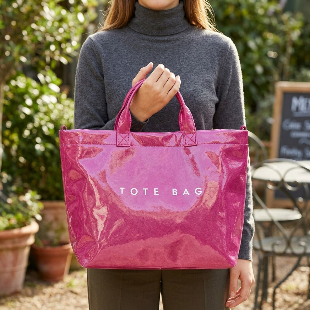 Tote Bag for Women – 9 Colors, PVC, for Travel & Work – detail view 15