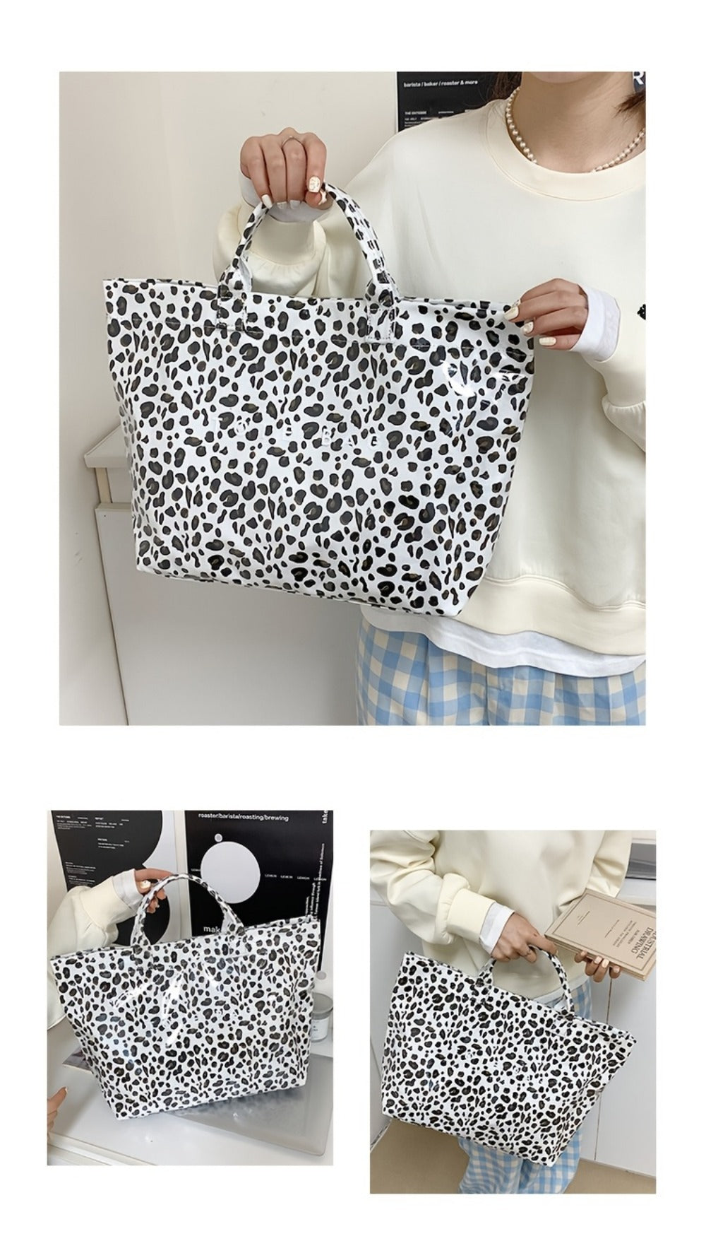 Tote Bag for Women – PVC, Large Capacity, for Travel & Work – detail view 20