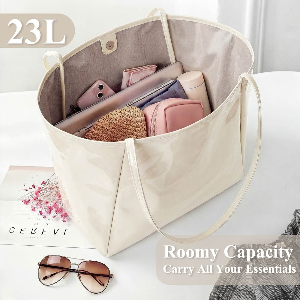 Tote Bag for Women – PVC, Large Capacity, for Travel & Work – detail view 9