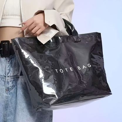 Tote Bag for Women – PVC, Large Capacity, Waterproof, for Travel & Work – alternate view