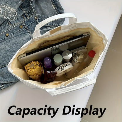 Tote Bag for Women – PVC, Large Capacity, Waterproof, for Travel & Work – detail view 21