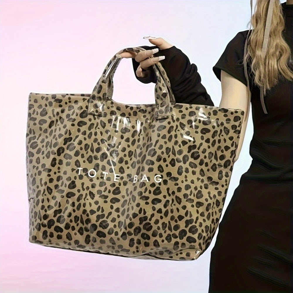 Tote Bag for Women – PVC, Large Capacity, Waterproof, for Travel & Work – detail view 5