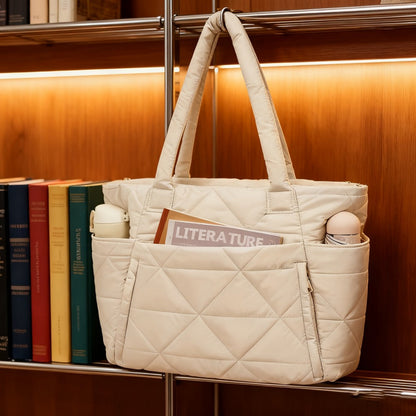 Tote Bag for Women – Quilted, Large Capacity, for Travel & Work – detail view 23