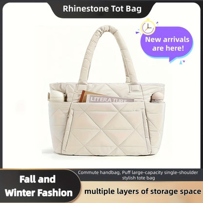 Tote Bag for Women – Quilted, Large Capacity, for Travel & Work – detail view 24