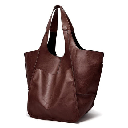 Tote Bag for Women – Retro Kiss Lock Spacious Soft – alternate view