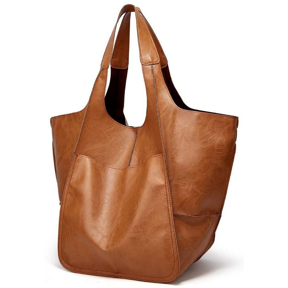 Tote Bag for Women – Retro Kiss Lock Spacious Soft – detail view 2