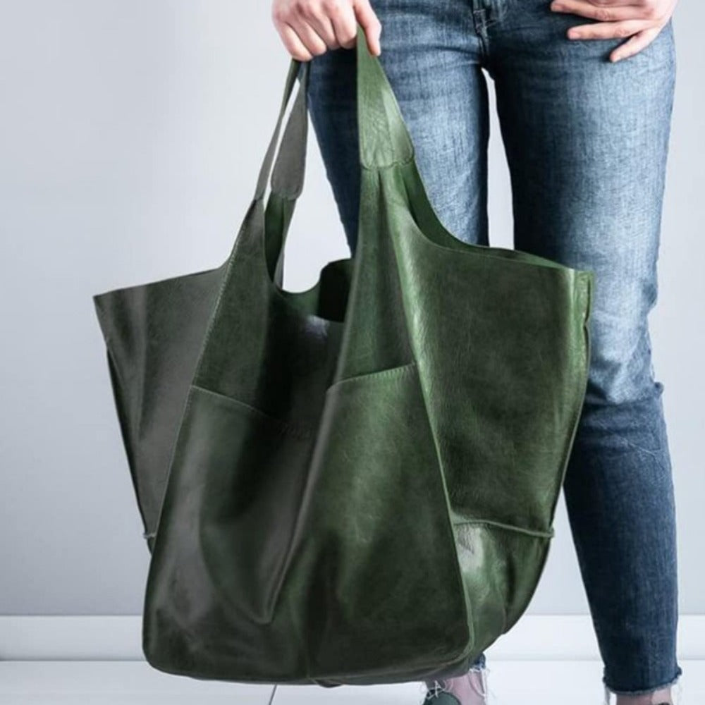 Tote Bag for Women – Retro Kiss Lock Spacious Soft – detail view 5