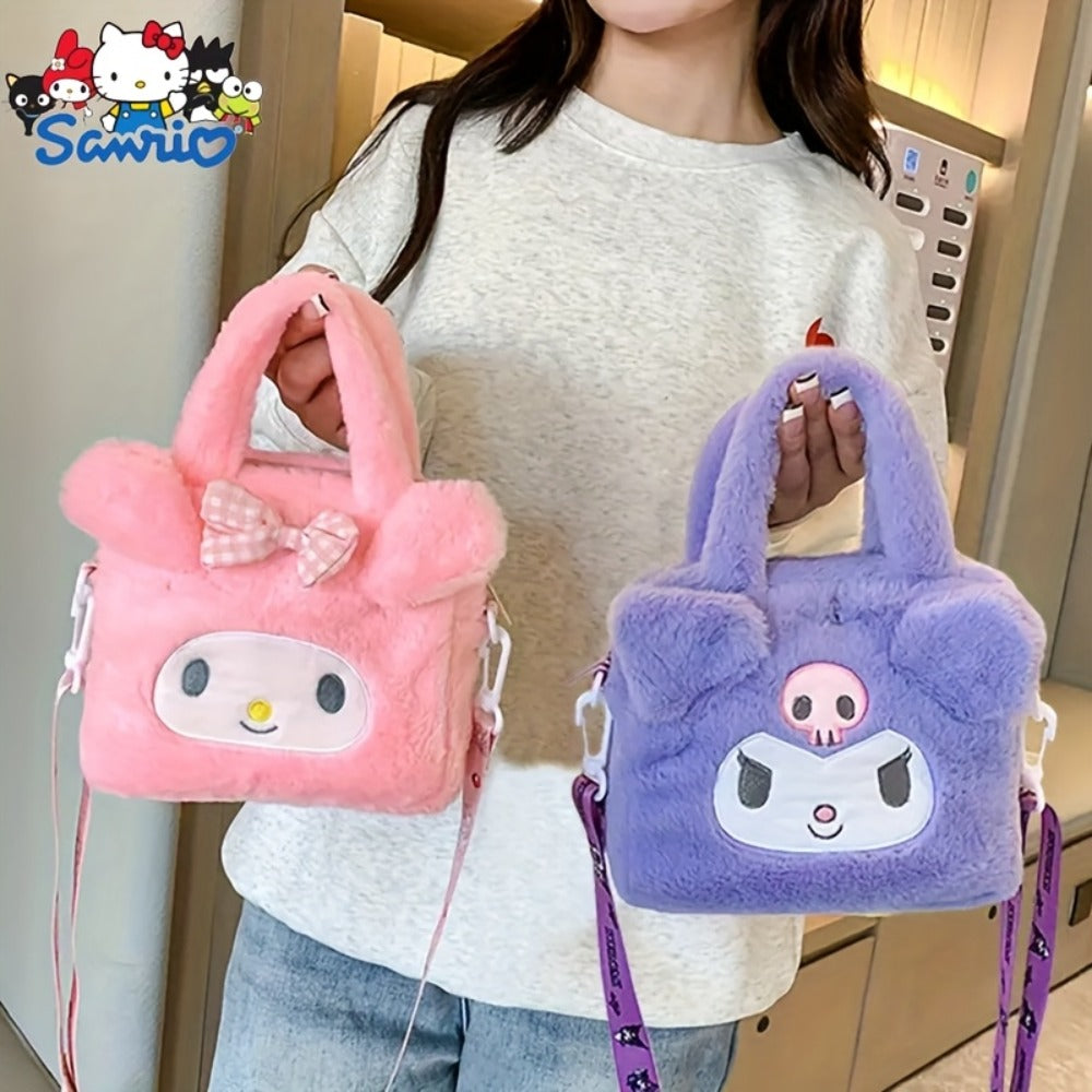 Tote Bag for Women – Sanrio Plush Kawaii Cinnamon Dog – front view
