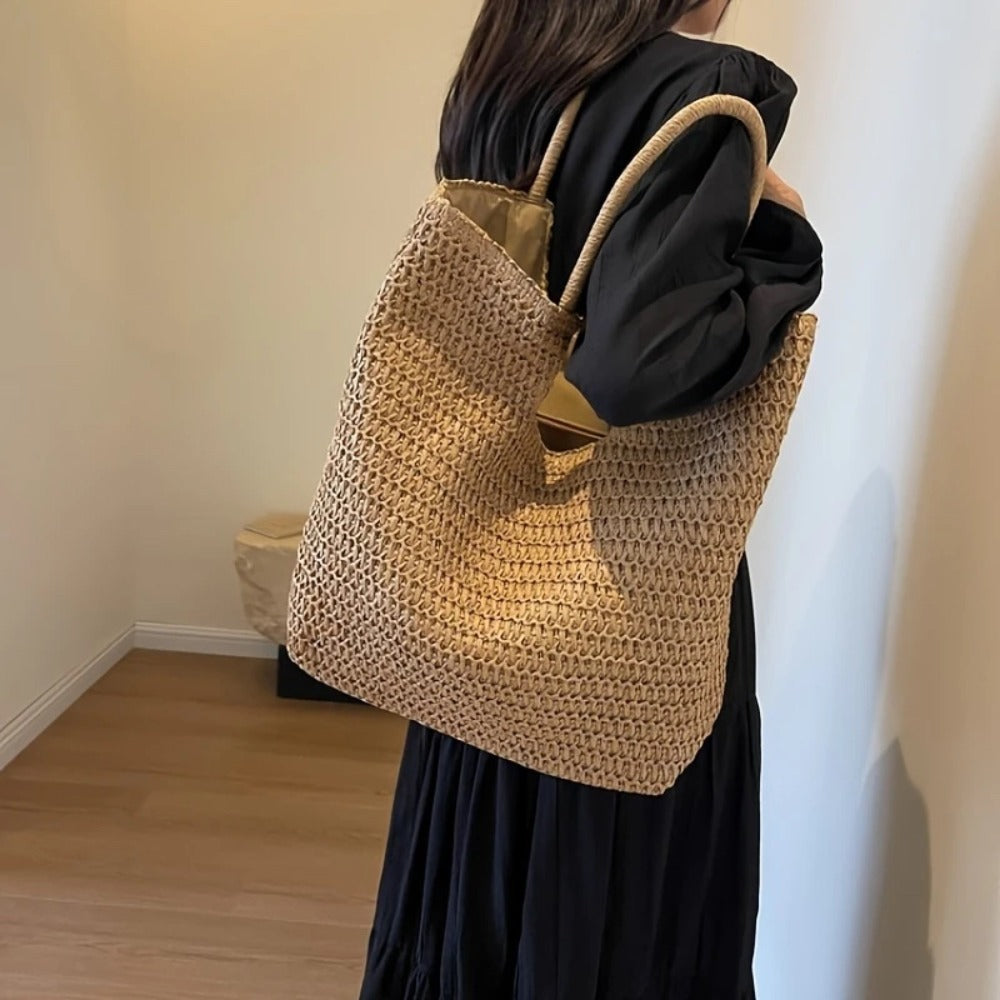 Tote Bag for Women – Straw, Large Capacity – detail view 10