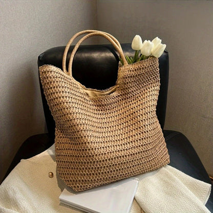 Tote Bag for Women – Straw, Large Capacity – detail view 6