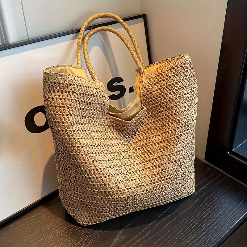 Tote Bag for Women – Straw, Large Capacity – detail view 12