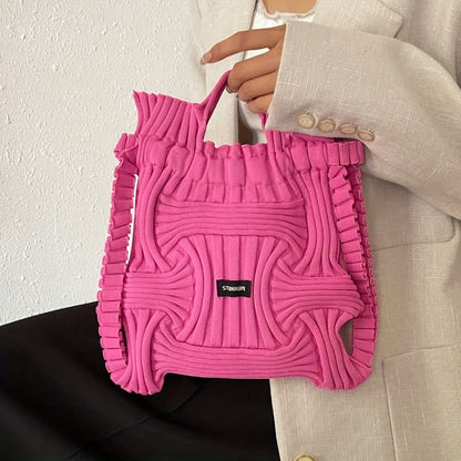 Tote Bag for Women – for Travel & Everyday Use, Knitted Top Handle Korean Aesthetic – detail view 11