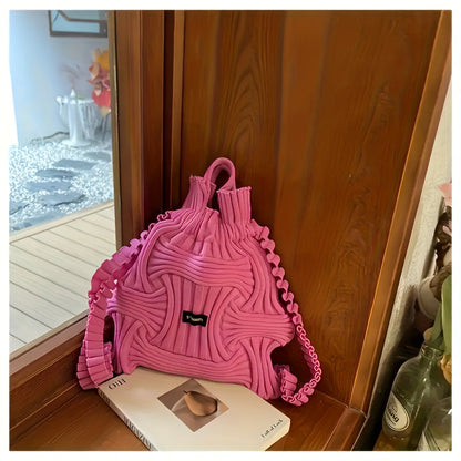 Tote Bag for Women – for Travel & Everyday Use, Knitted Top Handle Korean Aesthetic – detail view 3