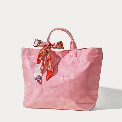 Tote Bag for Women – for Work, Large Plastic Stylish Letter Print – detail view 12