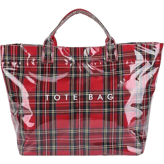 Tote Bag for Women – for Work, Large Plastic Stylish Letter Print – front view