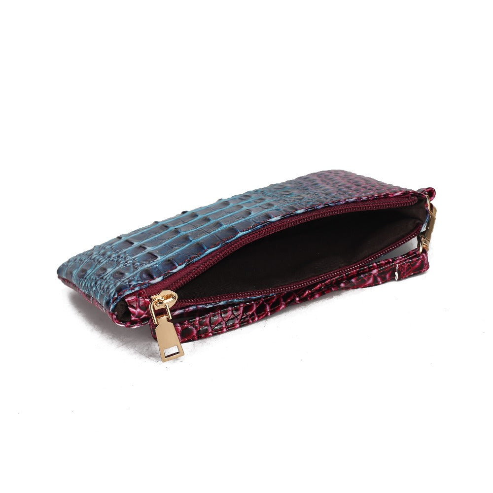 Women's Wallet – 2-Piece, Piece Crocodile Pattern Set Faux – detail view 20